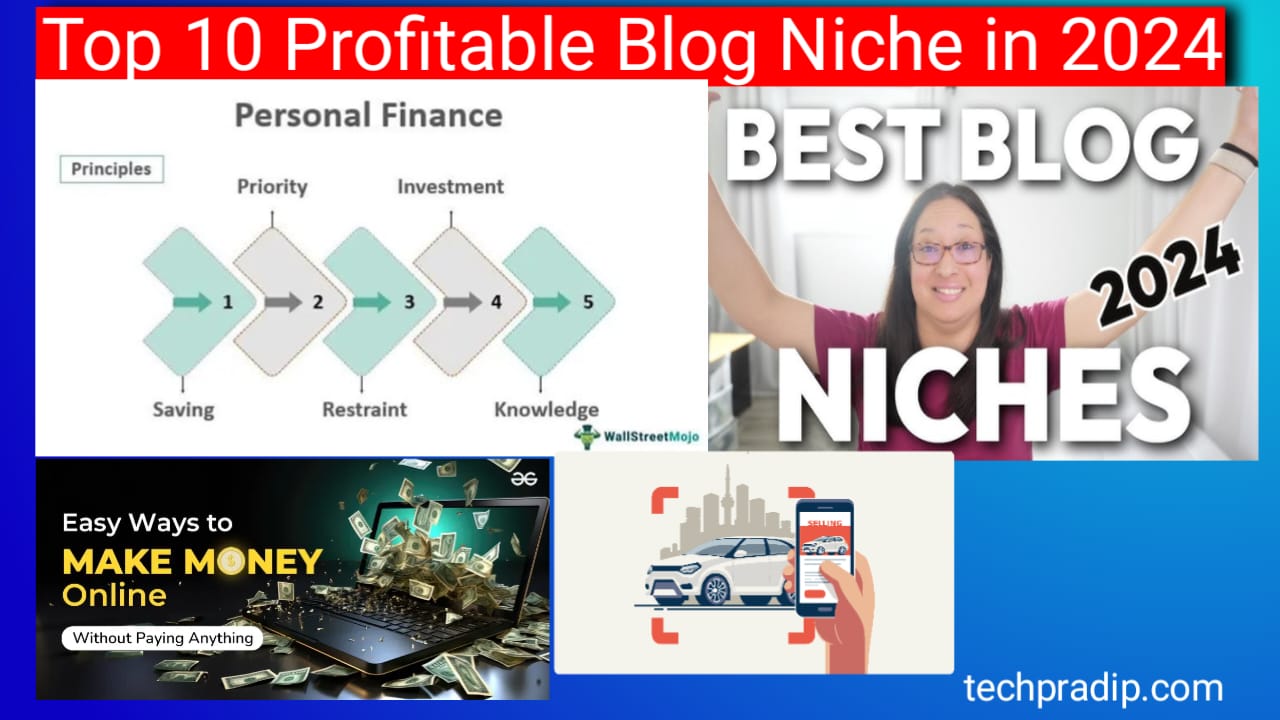 Top 10 Best Profitable Blogging Niches in 2024 | Top 10 Niche Ideas For Blog In Hindi 2024